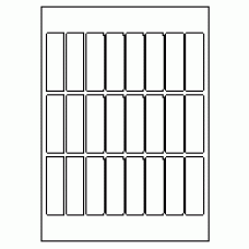 550 - Label Size 23mm x 73mm - 24 labels per sheet